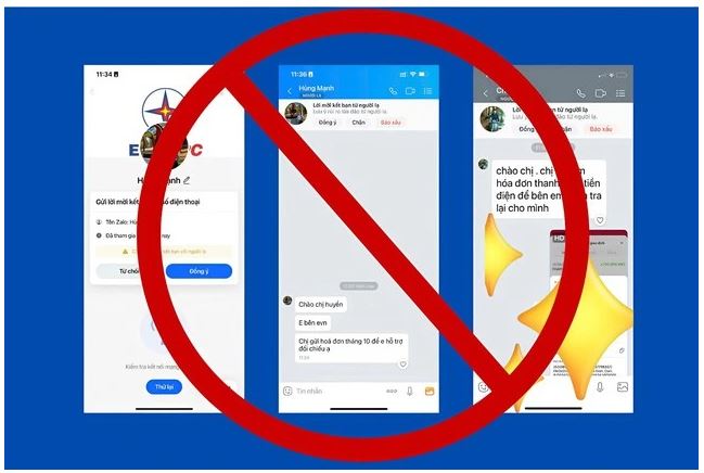 Tràn lan tin nhắn lừa đảo giả mạo yêu cầu thanh toán tiền điện