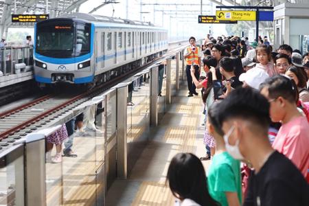 Tuyến tàu điện metro Bến Thành - Suối Tiên thay đổi lịch chạy dịp Tết Nguyên đán 2025