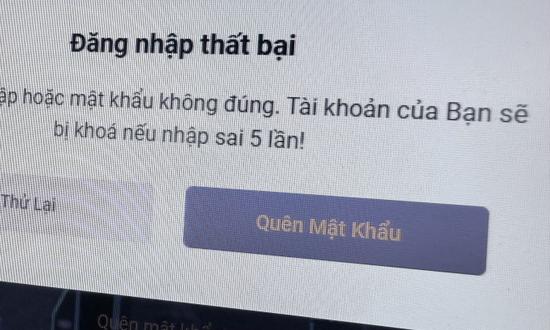 Cảnh báo lộ thông tin 