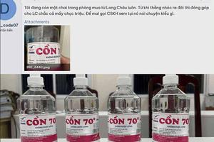 Công an vừa triệt phá đường dây cồn giả, thì nhiều khách chột dạ vì từng mua ở nhà thuốc Long Châu