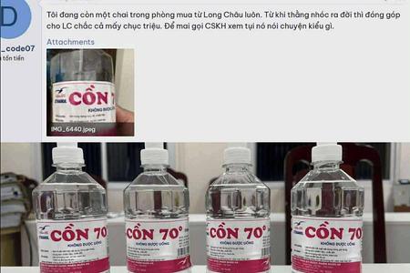 Công an vừa triệt phá đường dây cồn giả, thì nhiều khách chột dạ vì từng mua ở nhà thuốc Long Châu