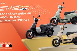 VinFast ra mắt xe máy điện Evo Grand với 2 pin có thể tháo rời, đi được tới 262 Km/lần sạc
