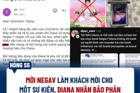 Diana mời Negav gây bức xúc: Phân tích 5 sai lầm của Diana ảnh hưởng tới thương hiệu 