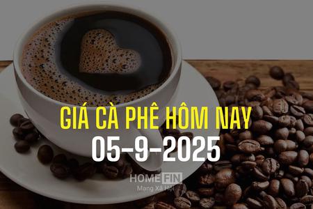 Giá cà phê hôm nay 5/9/2025: Trong nước giảm 400 đồng