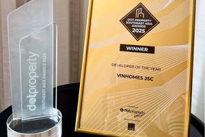 Vinhomes được vinh danh 'Nhà phát triển bất động sản của năm' khu vục Đông Nam Á tại Dot Property Southeast Asia Awards 2025