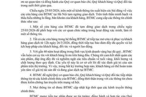 Thấy gì qua Thông cáo báo chí của Bảo Tín Minh Châu? 