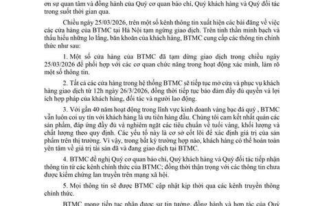Thấy gì qua Thông cáo báo chí của Bảo Tín Minh Châu? 