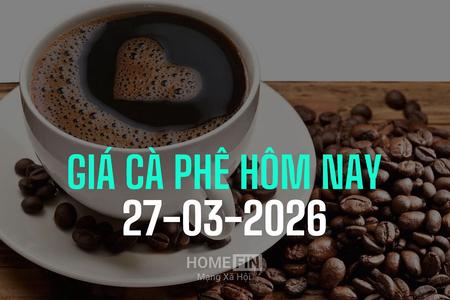 Giá cà phê hôm nay 27/3/2026: Giảm mạnh về mức 92.000 đ/kg