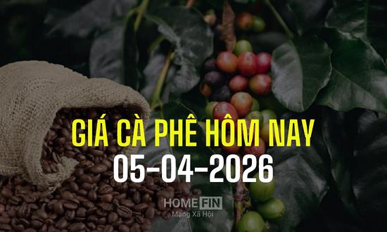 Giá cà phê hôm nay 5/4/2026 ở trong nước và thế giới mới nhất