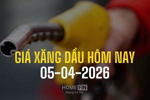Giá xăng dầu hôm nay 5/4/2026: Tuần này trong nước tăng nóng gần 6.000 đồng
